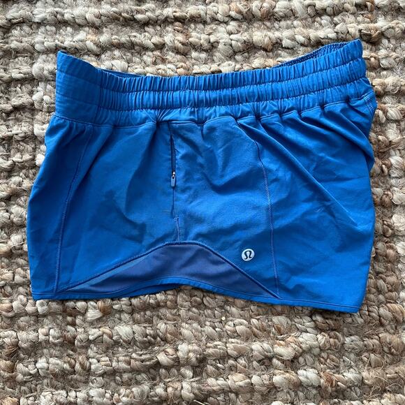 Lululemon Hotty Hot Short II 2.5" Royal Blue Size 8 Excellent Condition - Picture 5 of 11